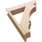 Ekena Millwork 7 1/2-in W x 32-in D x 40-in H Balboa Slat Rough Cedar Woodgrain TimberThane Outlooker, Primed Tan OUTUR075X32X40BOA24RCPR - alternate 5